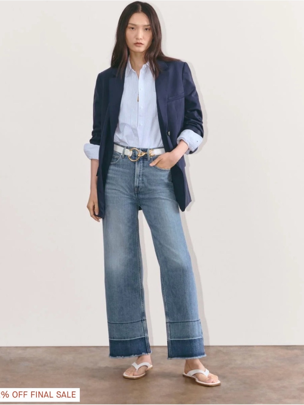 EVERLANE The way High sailor jean CROP